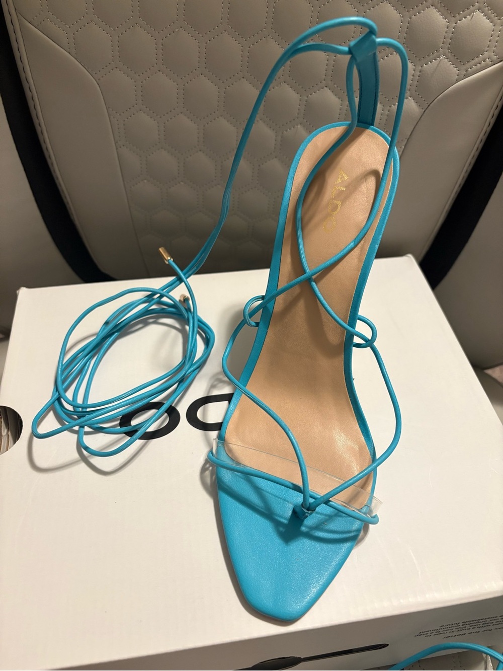 ALDO Strappy Heel in Sky Blue - Picture 5 of 6
